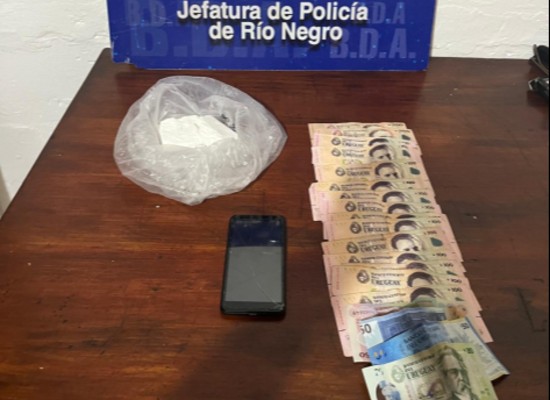 Rio Negro: Nuevo golpe al microtráfico por personal de Brigada Departamental Antidrogas