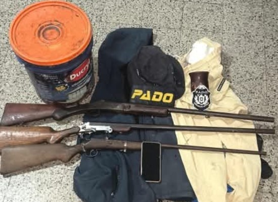Incautan armas y fauna tras operativo en Artigas